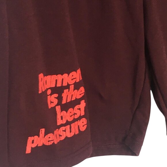 Naruto Shippuden Shorts Mens Medium 32-34 Burgundy Jogger Graphic Ramen Anime - Picture 12 of 15